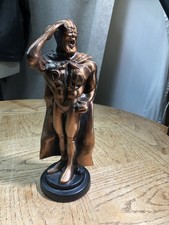 Bud Man Budweiser Beer Statue Advertising Bronze Statue  12” Tall Rare unique picture
