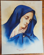 Virgin Mary Weeping -by Josyp Terelya -Christian Religious Print 8 x 10 picture