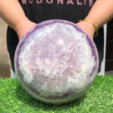 15.8LB Natural Dreamy Amethyst Quartz sphere Crystal ball Mineral specimen picture