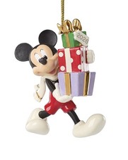 LENOX 2026 MERRY CHRISTMAS MICKEY WITH GIFTS / PORCELAIN / NEW / picture