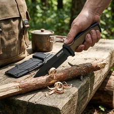 Dispatch 9 Inch Fixed Blade Knife with Sheath, Outdoor EDC Knife, Durable picture