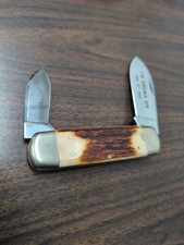 VTG 1976 Taylor Cutlery Virginia Bicentennial STAG Elephant Toe Sunfish Knife picture