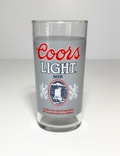 COORS LIGHT BEER GLASS 10 OUNCE TUMBLER BAR NOVELTY BARWARE 5 1/4” TALL  picture