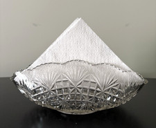 Antique Early American U. S. Glass Doyle's Shell Napkin Holder ca. 1880's picture