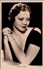 Sylvia Sidney Vintage Real Photo Postcard Paramount Picturegoer 1930s RPPC picture
