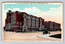 Philadelphia PA-Pennsylvania, West Philadelphia High Schools, Vintage Postcard picture