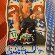 Leaf 2026 Leaf Metal Linda Hamilton Hard Signed Auto Card 2/4 Print Run 4 picture