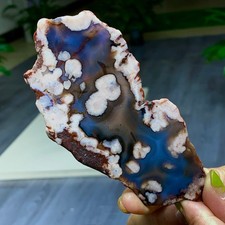 92G Natural Blue Cherry Blossom Agate Crystal Quartz Body Healing picture