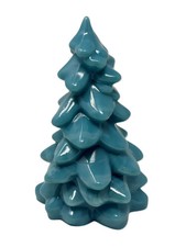 Mosser Glass USA Collectible Glass Christmas Tree Georgia Blue Large 8 inch picture