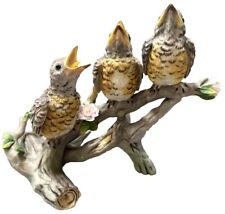 Boehm Fledgling Robins 3 Birds Limited Edition No. 106 1990 Made In England (A9) picture