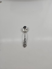 Vintage EPNS Silverplated Demitasse Coffee Spoon Fancy Made In Sweden picture