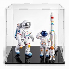 Yungyan 1 Pack Clear Self-Assembly Acrylic Display Case 6 x 6 x 6 Inch, picture