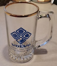 Volvo International Tennis Tournament  Stratton Vermont Beer Drinking Glass Mug picture