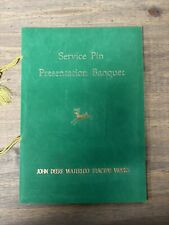 1968 John Deere Service Pin Presentation Banquet Program picture