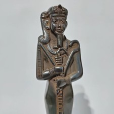 Ancient Egyptian Antique Statue Khonsu, Egyptian Moon Magic Hieroglyphic picture