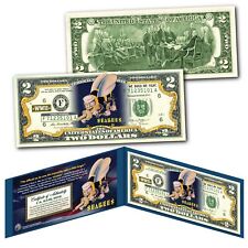NAVY SEABEES WWII Military CB Construction Builders Genuine Legal Tender $2 Bill picture