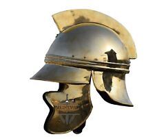 Greek Thracian Helmet 18 Gauge Brass Armor Helmet Valentine's day Halloween Gift picture