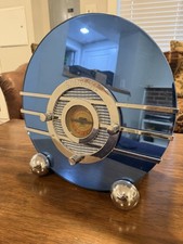 Crosley CR37 Bluebird Mirror AM/FM Radio Cassette Player 1999 RETRO TESTED WORKS picture