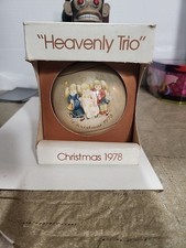 Schmid Heavenly Trio 1978 Limited Edition Hummel Glass Ball Ornament Vintage  picture