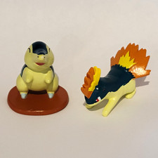 Vintage Pokémon Tomy Figures CGTSJ Lot of 2 - Cyndaquil & Quilava picture