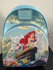 NWT  RARE Disney  The Little Mermaid Ariel Scene Loungefly Mini Backpack picture