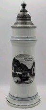 Vintage Theo Kuhn Lidded Beer Stein TK Bavaria Germany Goslar Harz Marktbrunnen picture