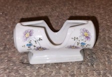 Vintgae Porcelain Toothpick Holder Germany Made Floral Pattern picture