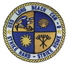 USS Long Beach CGN-9 Patch – Sew On, 4.5