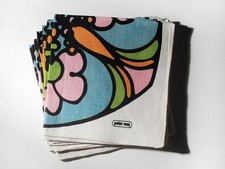 NOS Vintage PETER MAX Linen Napkin Set (6) 1968 picture