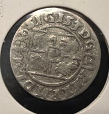 1624 Poland Lithuania 3 Polker Silver Coin -19MM-Sigismund III Vasa KM#41 picture