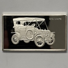 1909 White Centennial Franklin Mint .925 Sterling Silver Ingot 1000g (~2oz ASW) picture
