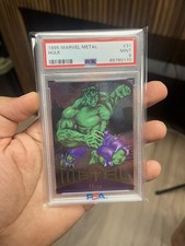Rare 1995 Metal Marvel #31 Hulk PSA 9 picture