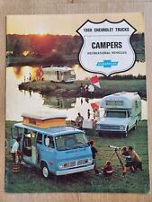 1968 CHEVROLET TRUCKS Campers Recreational Vehicle Dealer Sales Brochure Vintage picture