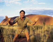 Crocodile Hunter Steve Irwin iconic pose by Ayers Rock Australia 24x36 Poster picture