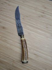 Vintage Baron Solingen Rostfrei With Stag Horn Handle Knife picture