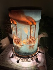 Vtg 1956 Econolite Motion Lamp Historical Race Steamboat Robert E Lee Working picture
