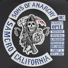 Original Sons Of Anarchy Embroidered MC iron on sewing Patches Rider Biker Blue picture