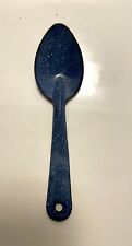 Vintage Antique Enamel Granite Ware Robin Egg Blue 6” Spoon picture