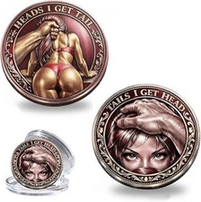 Heads I Get Tail/Tails I Get Head Commemorative Coin, Funny Heads and Tails Chal picture