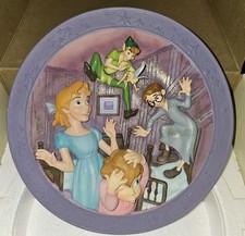 Disney Peter Pan Trust & Pixie Dust  Limited Ed 3D Relief Plate 6724/7500 w/Box picture