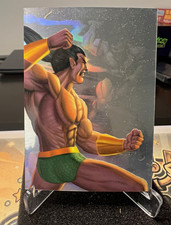 Fleer 1995 Flair Marvel Annual HOLDORLAST Namor vs Llyron LE 11/12 Card Holo. picture