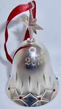 WATERFORD 2012 Lismore BELL Christmas Ornament Red Crystal Rhinestone NO BOX H25 picture