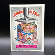 1986 Topps Garbage Pail Kids Series 4 GPK OS4 #163b RUBY CUBE Sticker Card picture