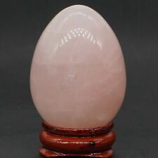 EPIC STONE- 25x20mm Natural Rose Quartz Crystal Egg- Gemstone- Reiki Egg picture