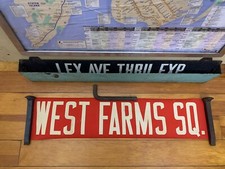 NYC BUS ROLL SIGN BRONX WEST FARMS SQUARE NEIGHBORHOOD EAST TREMONT BOSTON ROAD picture