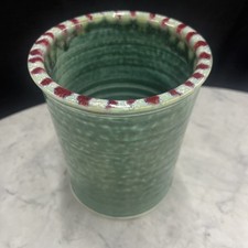Vintage Sheepscot River Pottery Utensil Crock picture