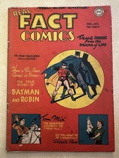 Real Fact Comics #5 Batman And Robin 1946 DC Heroes Virgil Finlay Tom Mix Comic picture