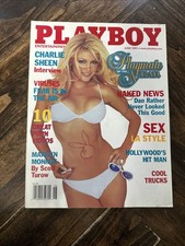 Playboy Magazine June 2001 Playmate Of The Year Brande Roderick Charlie Sheen picture