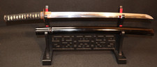 Antique Japanese Straight Wakizashi 脇差, Ginkgo Tsuba 銀杏鍔 Fine Menuki, Edo Period picture