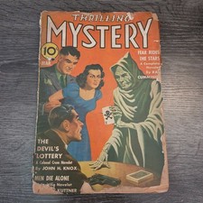 Pulp: Thrilling Mystery March 1941 Vol 16 No. 2 Devil's Lottery Vintage Magazine picture